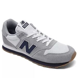 New Balance 500 Gray & Blue Shoes